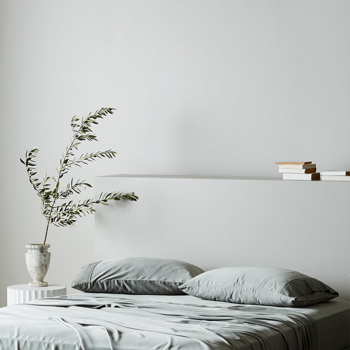 Set de fundas ecológicas de bambú lyocell, satén suave para tu dormitorio.