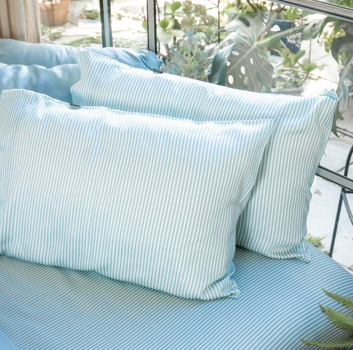 Juego de fundas de almohada de satén refrescante, bambú lyocell.