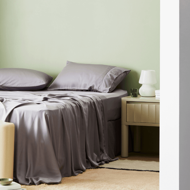Fundas de almohada de satén ecológico de bambú, lyocell.