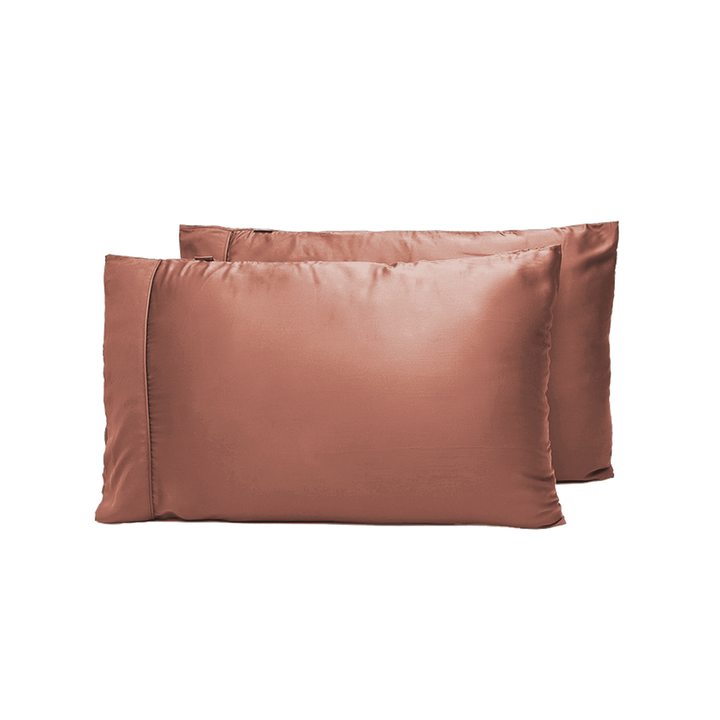 Fundas de almohada hipoalergénicas, satén de bambú lyocell.