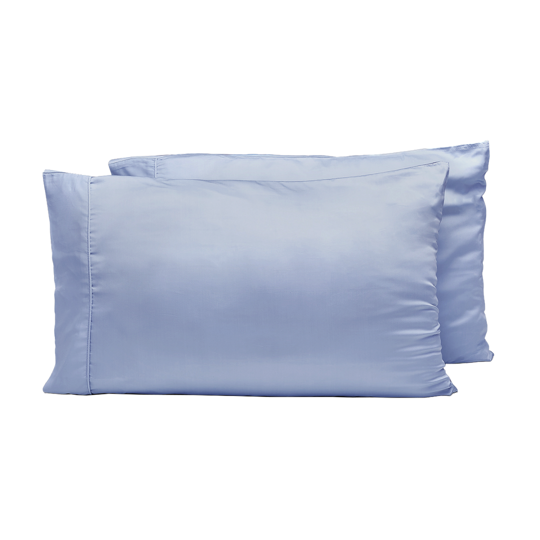Juego de fundas de almohada de satén, bambú lyocell, fresco.