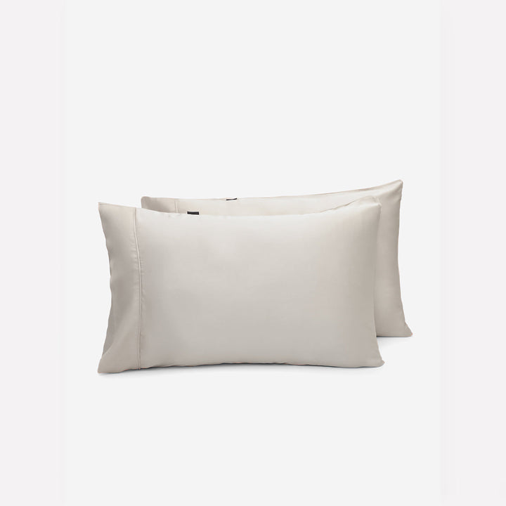 Fundas de almohada hipoalergénicas, satén lyocell de bambú.