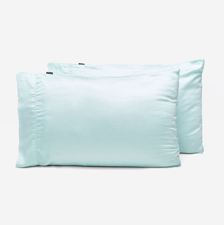 Fundas de almohada de satén sostenible, lyocell bambú.