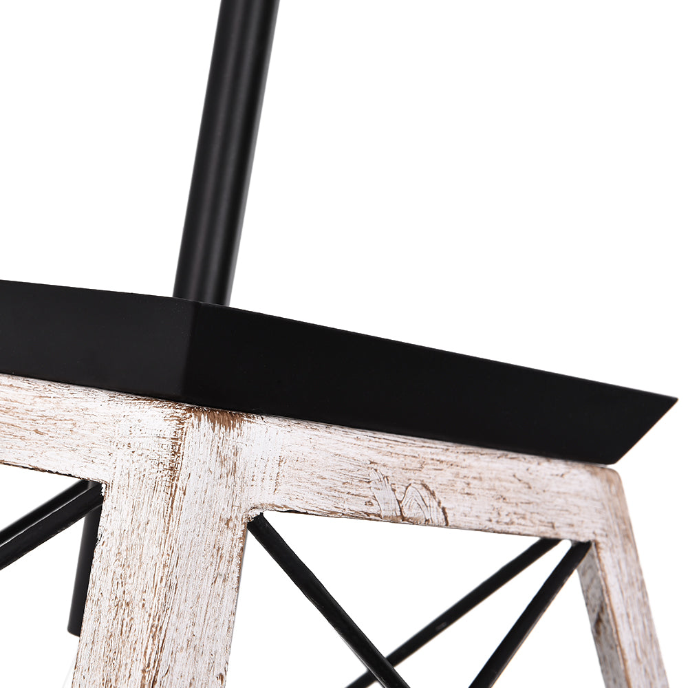Colgante de techo rústico industrial, cuadrado de metal, ideal para restaurantes y hogares.