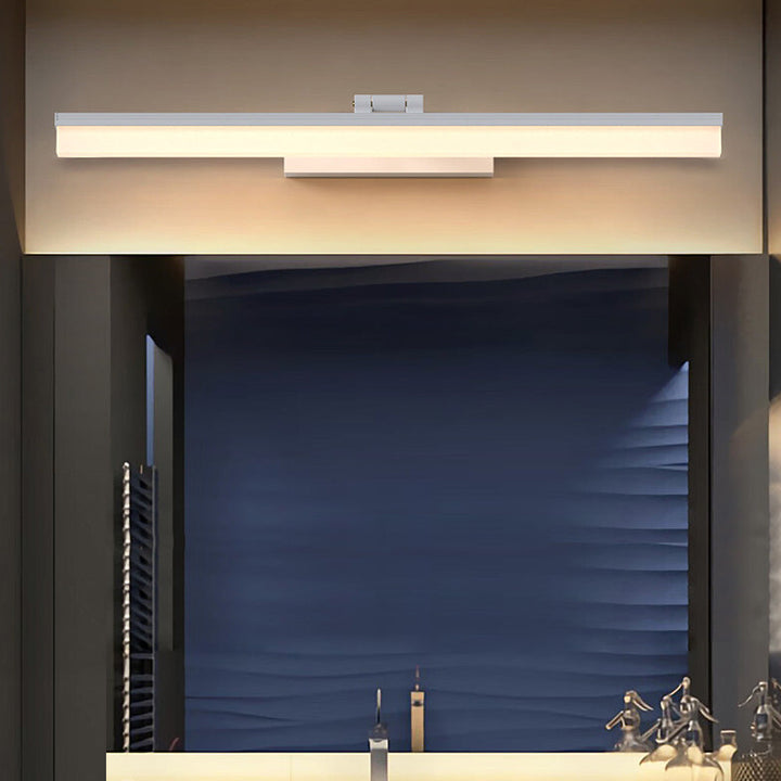 Lámpara de pared LED elegante, transforma el ambiente de un baño moderno y chic.