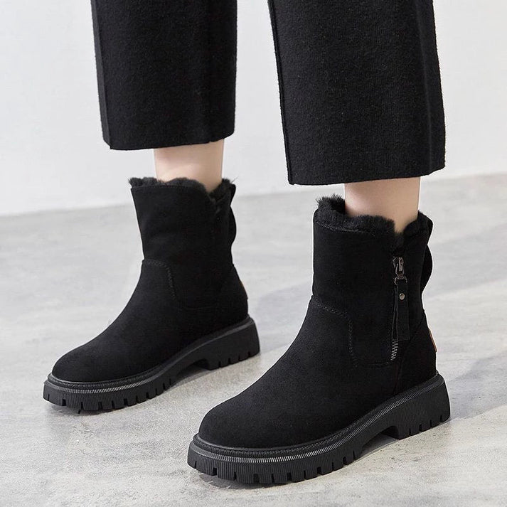 Botas de invierno para mujer: un clásico invernal, cremallera funcional y máxima comodidad.