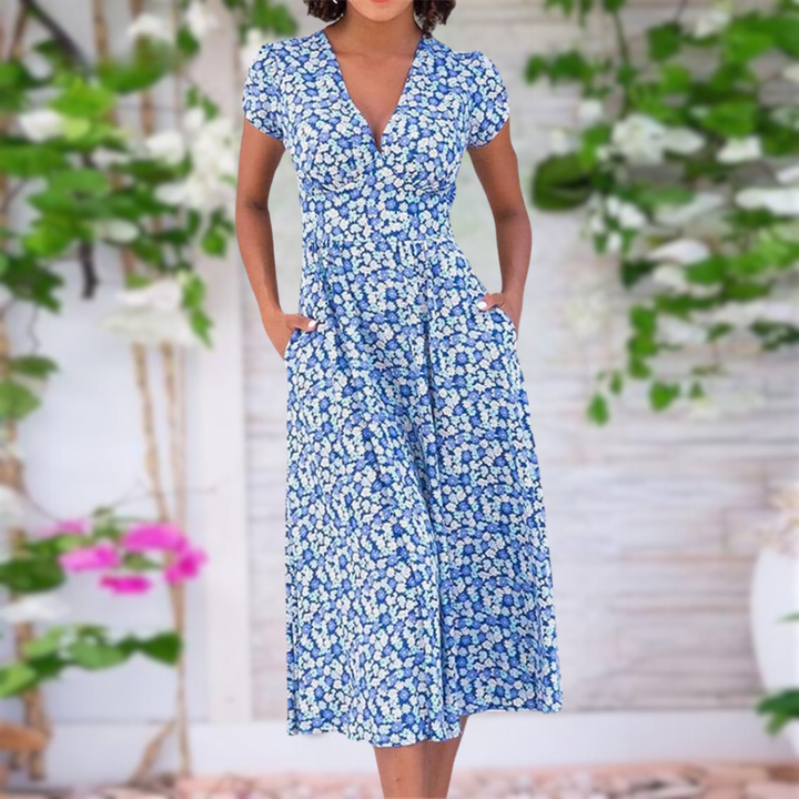 Vestido elegante de mujer con control de abdomen, ideal para ocasiones formales y fiestas. Moda femenina y chic.