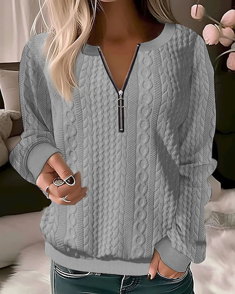 Jersey de mujer moderno y cómodo, perfecto para estilo casual versátil en otoño/invierno. Suéter elegante.