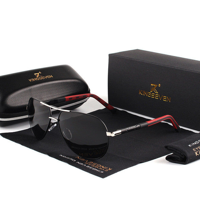 Lentes de sol polarizadas aviador para hombres. Ofrecen máxima protección UV400 y reducen el deslumbramiento.
