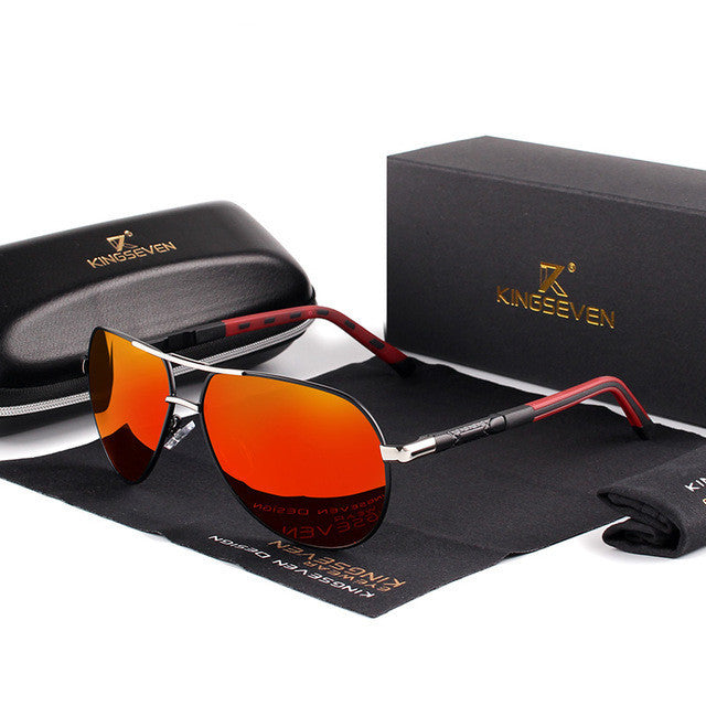 Gafas de sol polarizadas aviador para hombre con protección UV400. Marco de aleación para estilo y visión clara.