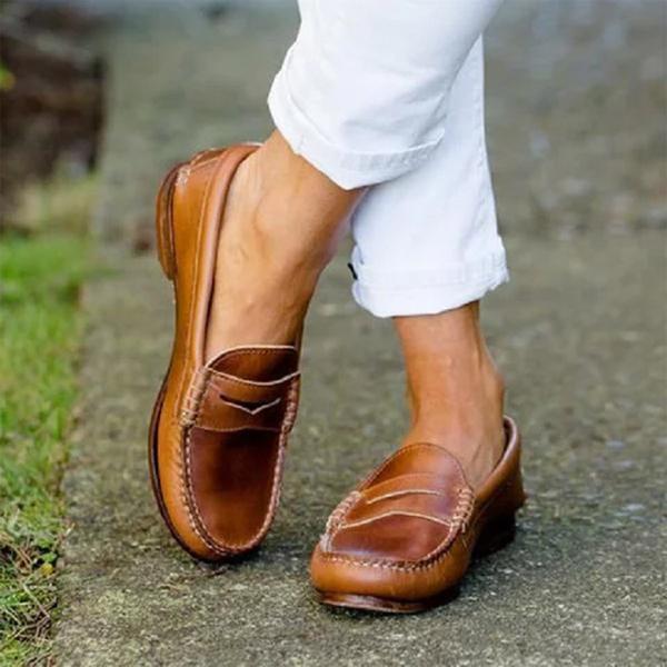 Mocasines ortopédicos clásicos para mujer, estilo elegante y confort diario. Ideal para primavera y verano.