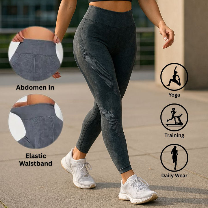 Leggings de compresión para mujer, proporcionan levantamiento de glúteos y soporte para muslos. Moda casual y fitness.
