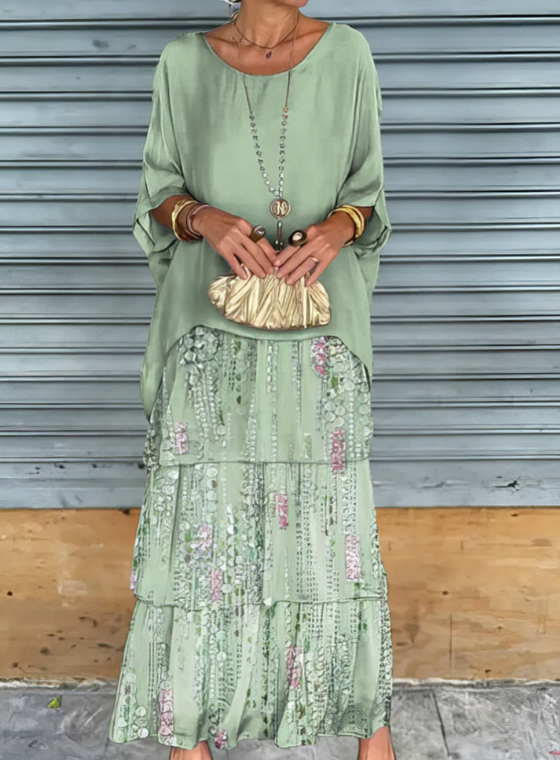 Ropa casual y de fiesta: vestido maxi fluido para mujer, estilo atemporal.