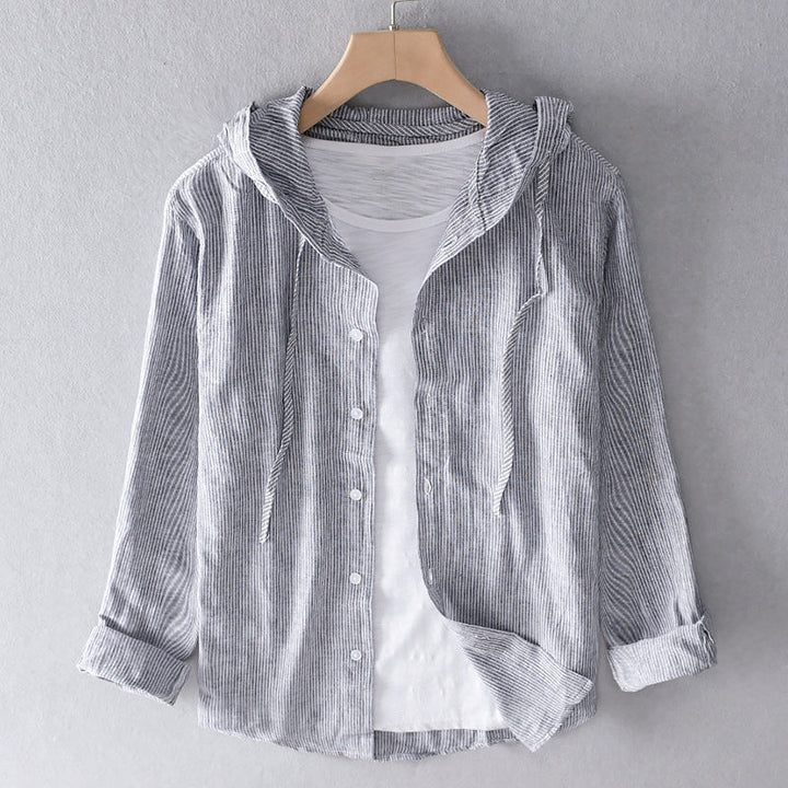 Blusa ligera de lino y algodón para mujer. Diseño fresco y cómodo, perfecto para primavera y verano.