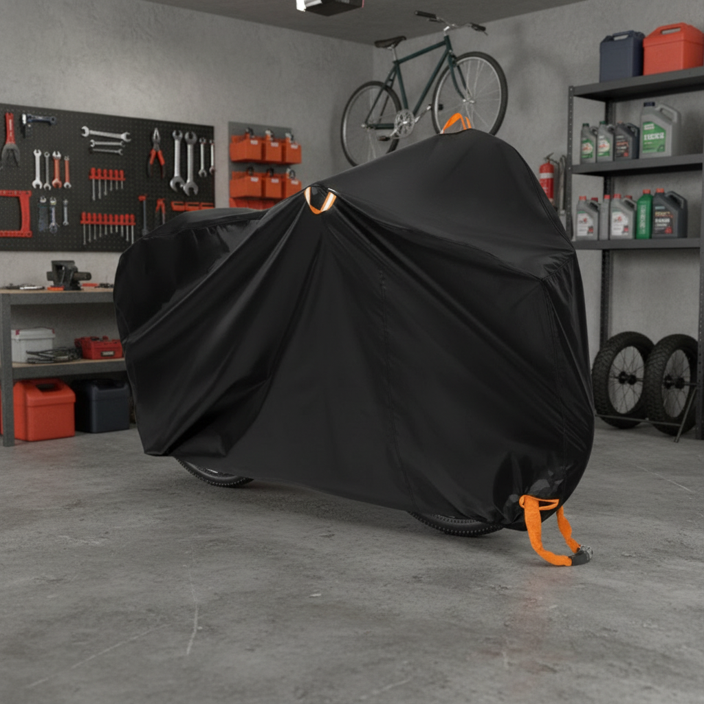 Cubierta impermeable para bicicleta. Funda protectora para almacenamiento exterior, resistente a lluvia, viento y UV.