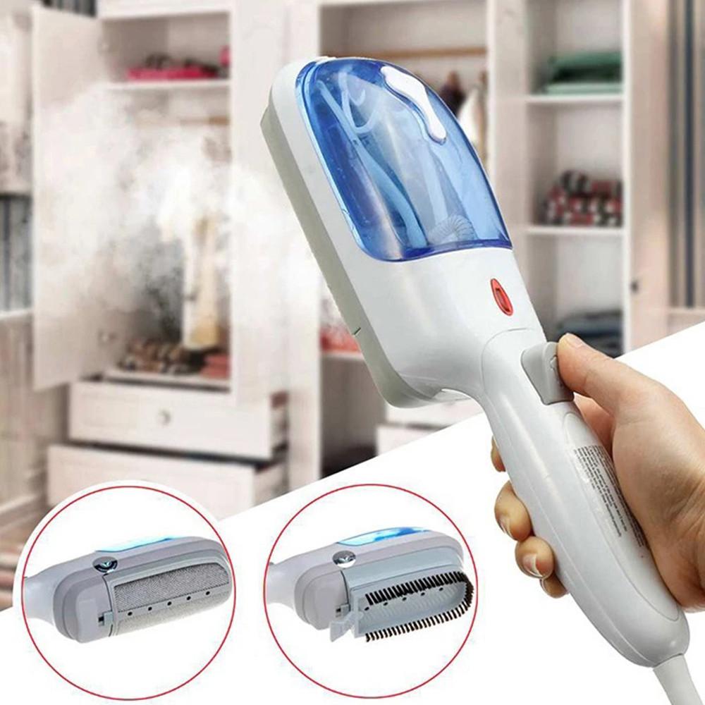 Vaporizador de ropa portátil de mano, ideal para eliminar arrugas en casa o de viaje.
