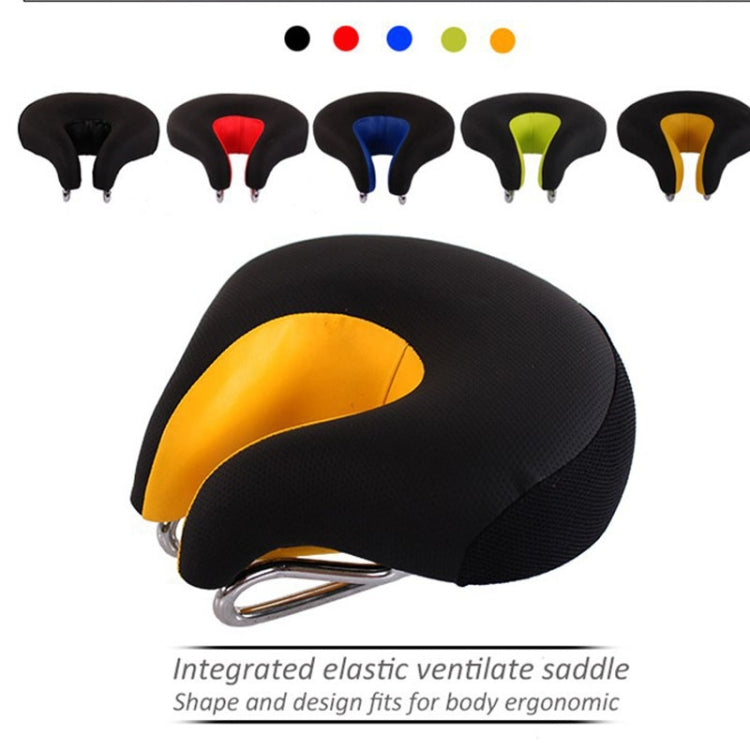 Sillín de ciclismo sin punta ergonómico para montaña. Ideal para largas rutas, reduce presión y mejora confort.