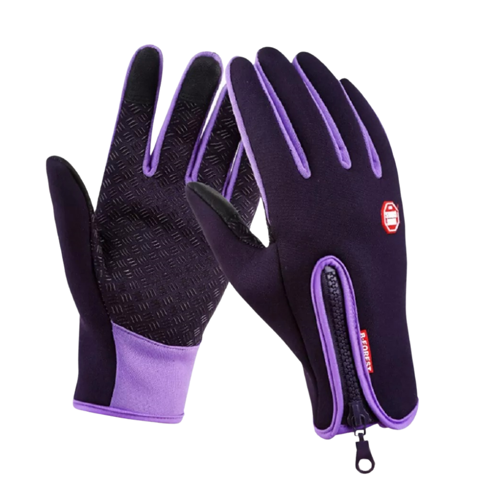 Accesorios de invierno: Guantes cálidos unisex, impermeables y táctiles. Protección esencial contra el frío y la nieve.