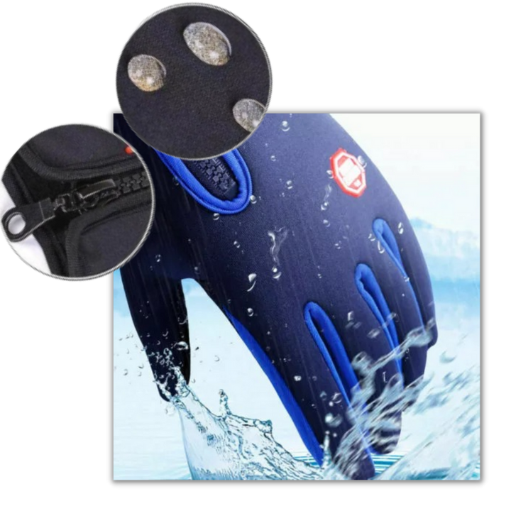 Guantes protectores contra el frío y la humedad. Ideales para nieve, esquí y ciclismo. Confort térmico y agarre seguro.