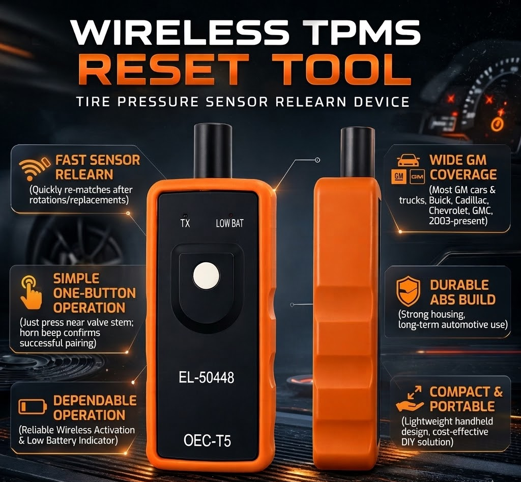 Activador de sensor TPMS para GM. Herramienta automotriz para el restablecimiento inalámbrico de neumáticos.