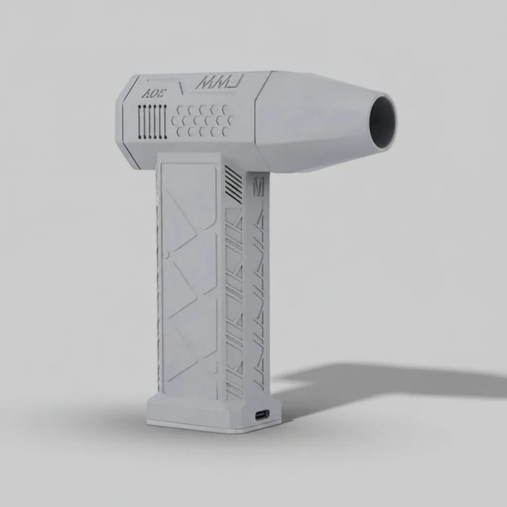 Soplador inalámbrico potente para limpiar teclados de ordenador, portátiles y electrónica del hogar.