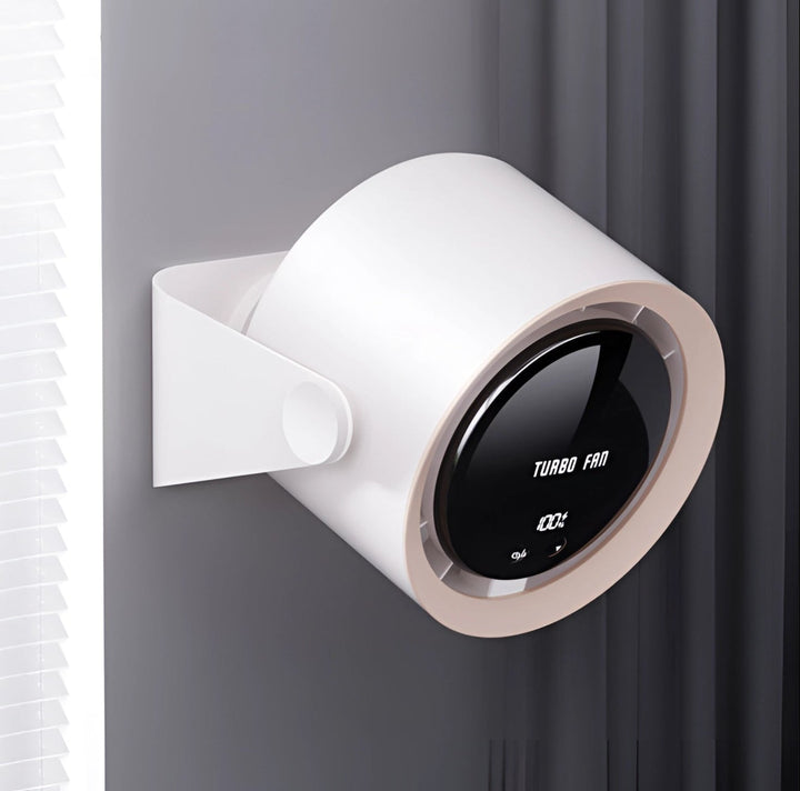 Ventilador sin aspas portátil, ideal para escritorio, dormitorio u oficina; enfriamiento efectivo y ahorro de energía.