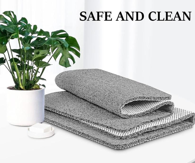 Alfombra de baño antideslizante estilo lufa, segura, higiénica y con efecto masaje para pies. Perfecta para duchas.
