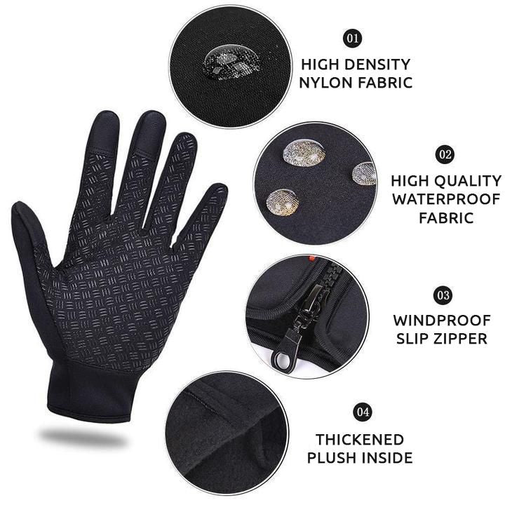 Guantes eléctricos calefactables para invierno, ciclismo y esquí. Impermeables, cálidos y con pantalla táctil.