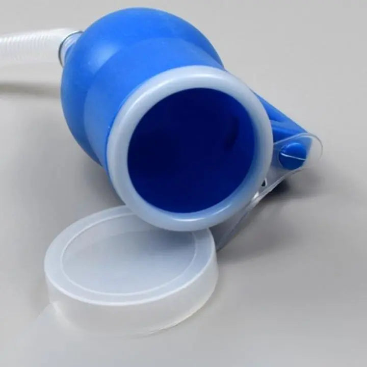 Orinal portátil para hombres, 2 litros, indispensable en camping, coche o emergencias. Diseño antifugas seguro.
