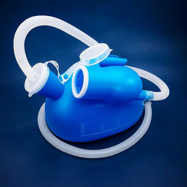 Orinal portátil para hombres, ideal para viajes, camping y uso en emergencias.
