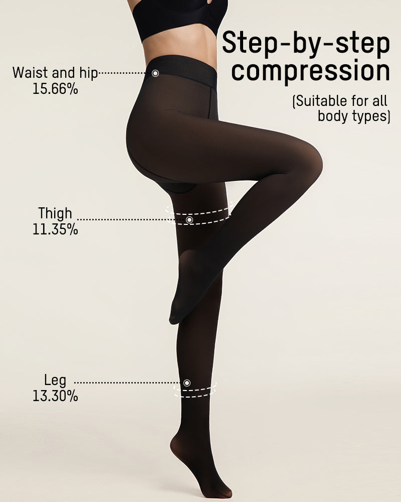 Mallas de invierno para mujer, con efecto visual translúcido. Térmicas y moldeadoras.