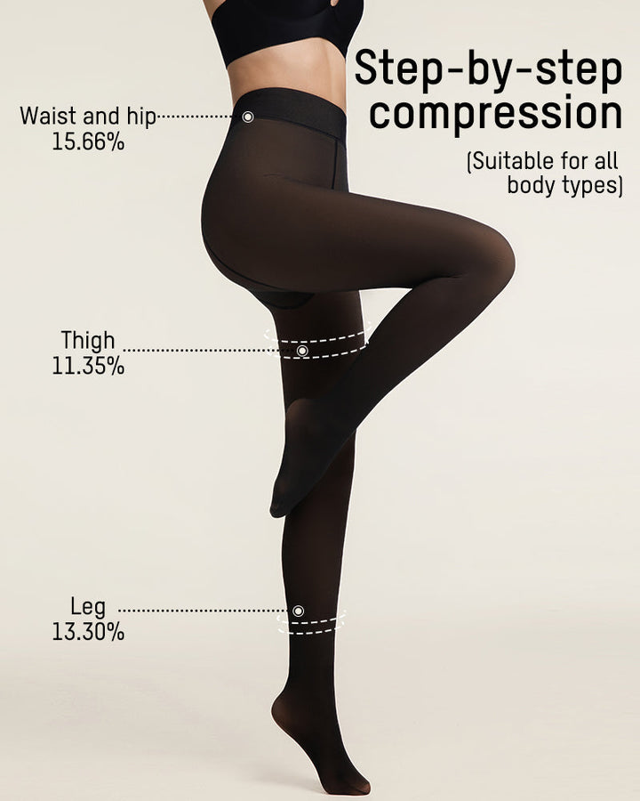 Mallas de invierno para mujer, con efecto visual translúcido. Térmicas y moldeadoras.