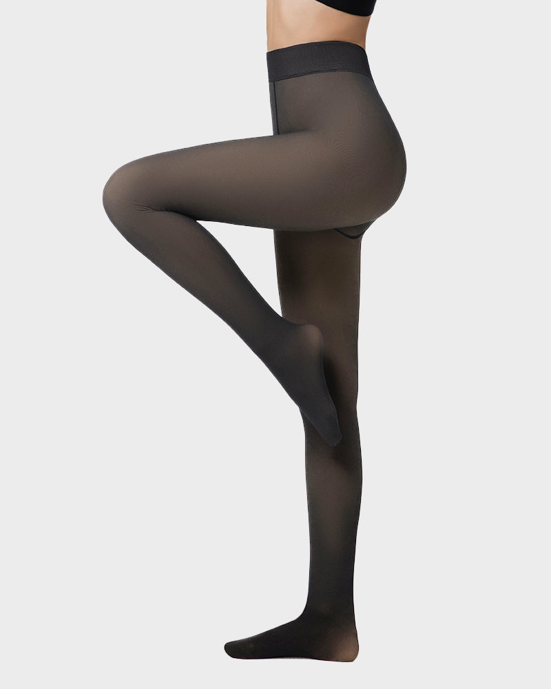 Leggings moldeadores de invierno. Proporcionan calor y un elegante efecto translúcido.