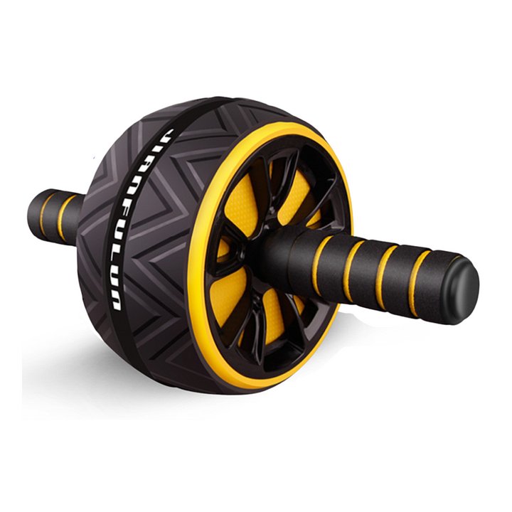 Rodillo abdominal Pro para entrenamiento de abdomen y core. Equipo fitness para musculación, ejercicios y estabilidad.