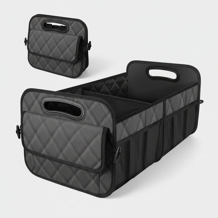 Organizador de maletero plegable para auto, fácil de guardar, gran capacidad para accesorios de coche.