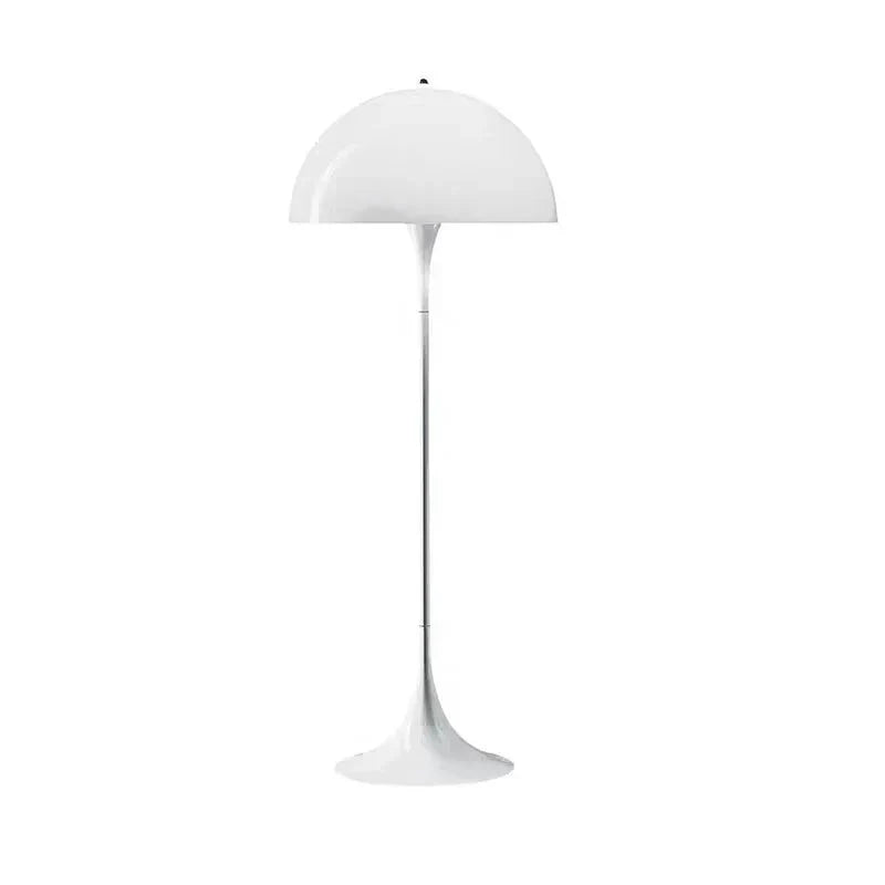 Diseño exclusivo de lámpara de pie LED escandinava con pantalla de hongo para hogares modernos.