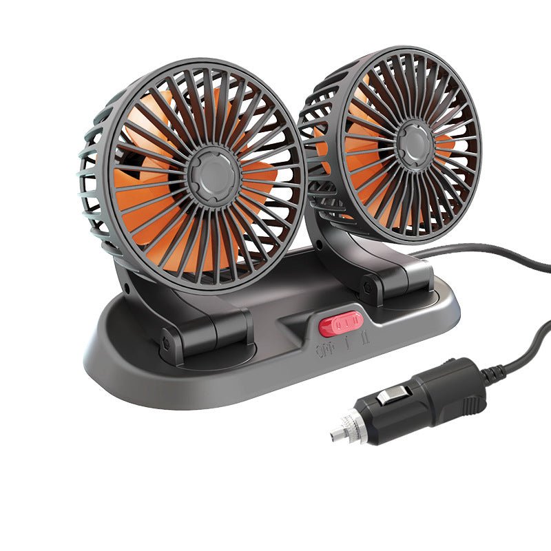 Ventilador de refrigeración para coche 12V/14V. Aire fresco portátil, ideal para viajes y comodidad.