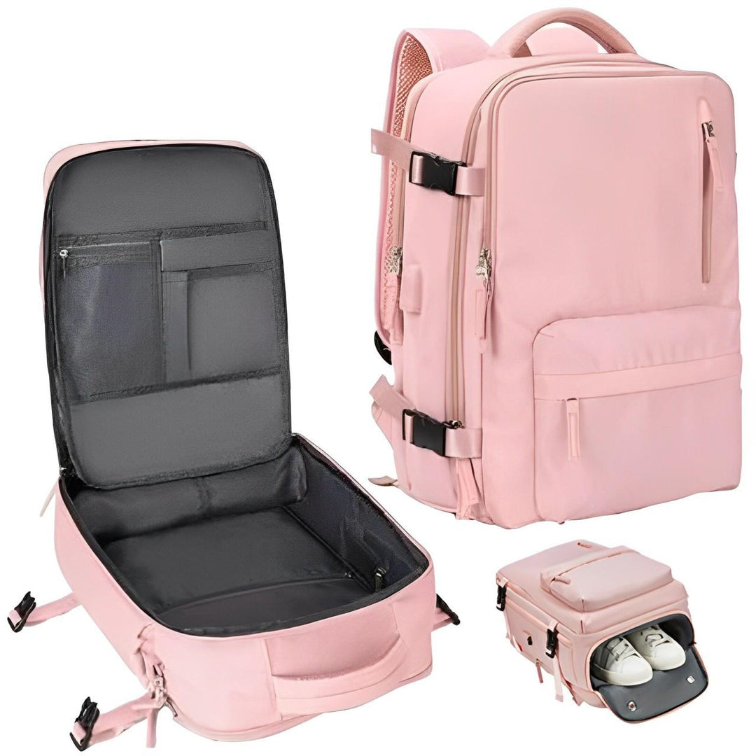 Mochila urbana de viaje para mujer, elegante y organizada. Versátil para el día a día y escapadas.