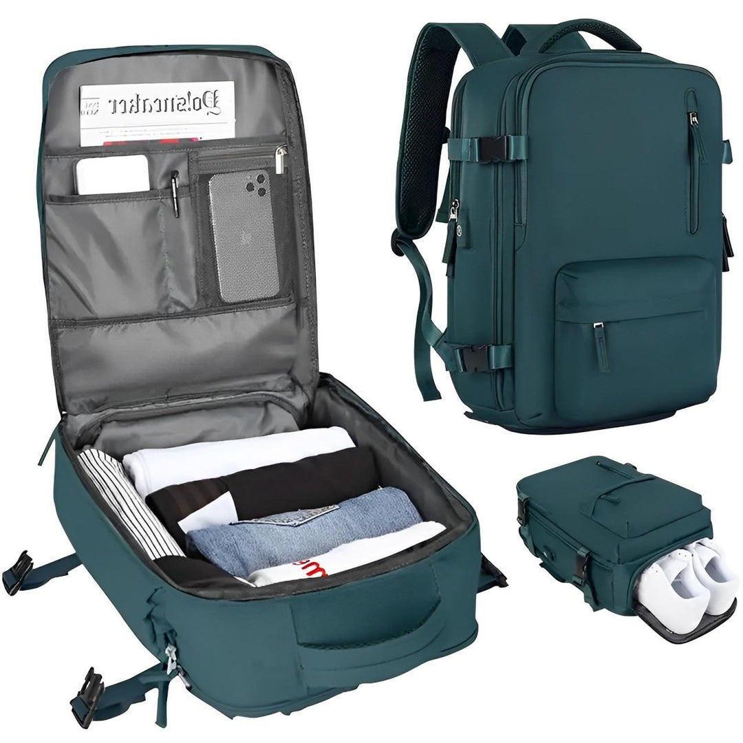 Mochila de mujer de gran capacidad para viajes. Ligera, duradera y cómoda, tu compañera ideal de aventuras.