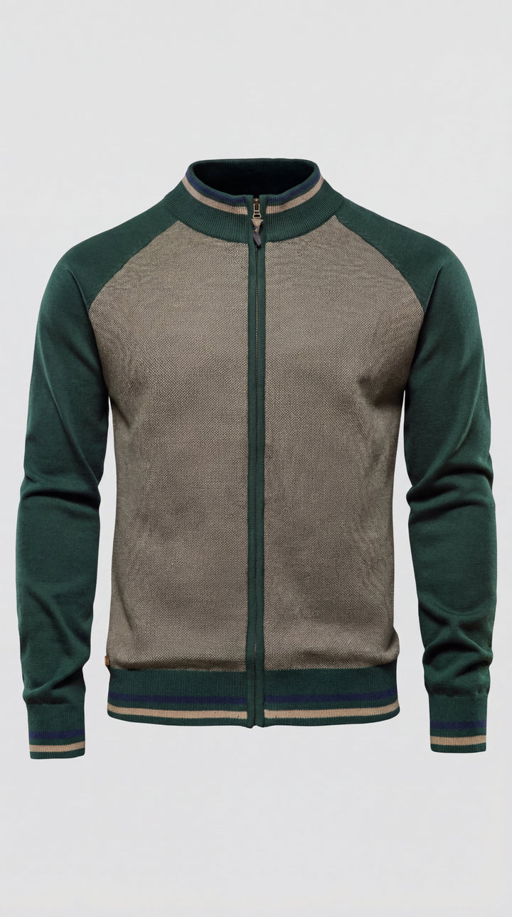 Cárdigan de punto grueso para hombre, esencial para otoño. Chaqueta de punto cómoda y con estilo.