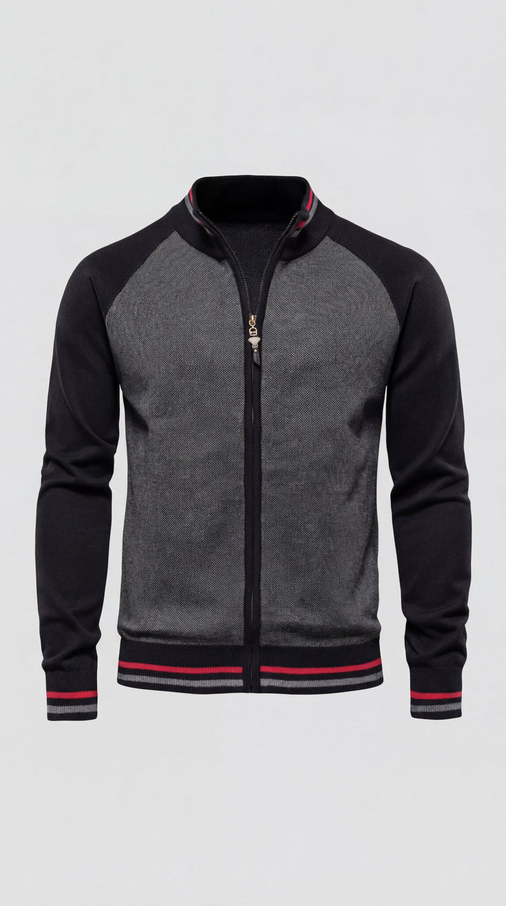 Suéter cárdigan de punto para hombre, combina confort y estilo. Prenda elegante para ropa casual.