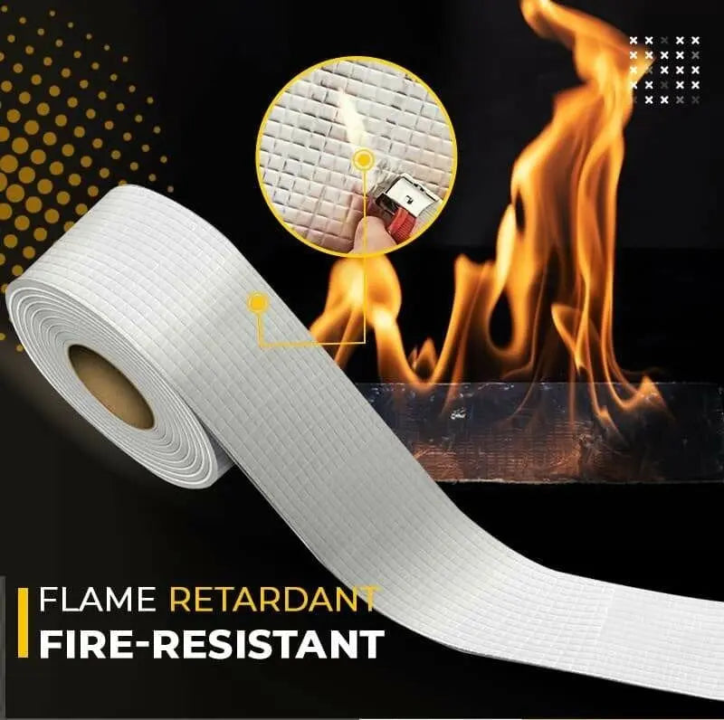 Cinta butílica ultra fuerte y multiusos para sellar fugas. Adhesivo impermeable, ideal para techos, tuberías y más.
