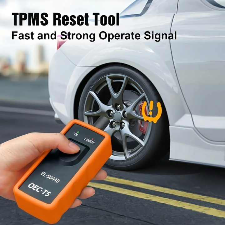 Dispositivo de reinicio rápido TPMS para coches GM. Mantenimiento automotriz fácil y seguro de sensores de neumáticos.