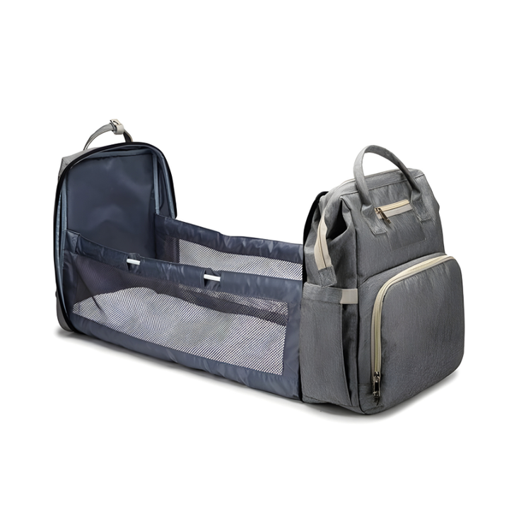 Mochila bolsa de pañales multifunción para bebé, organizador versátil con amplio espacio y compartimentos.