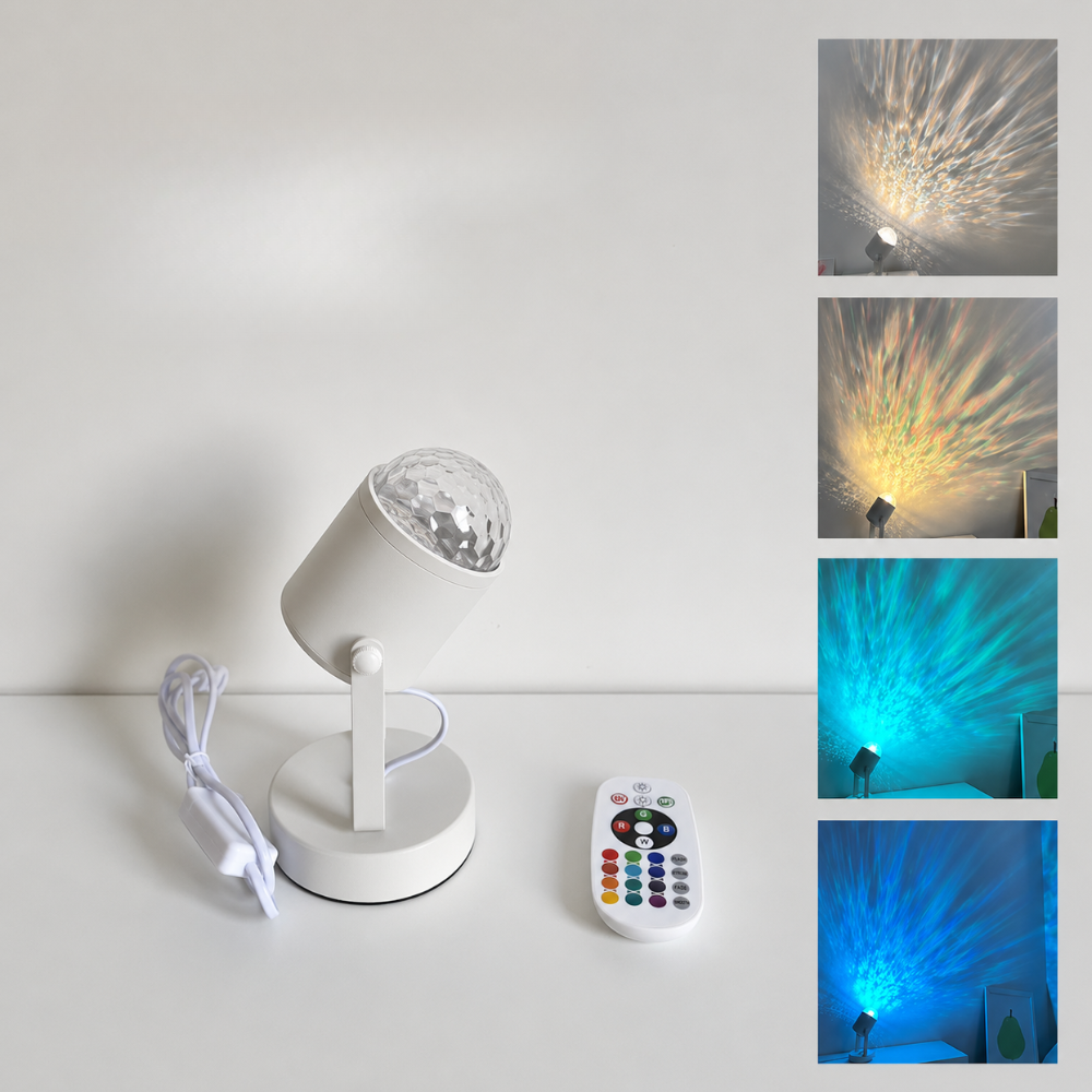 Luz ambiental LED RGB dinámica, lámpara de mesa ideal para cualquier espacio.
