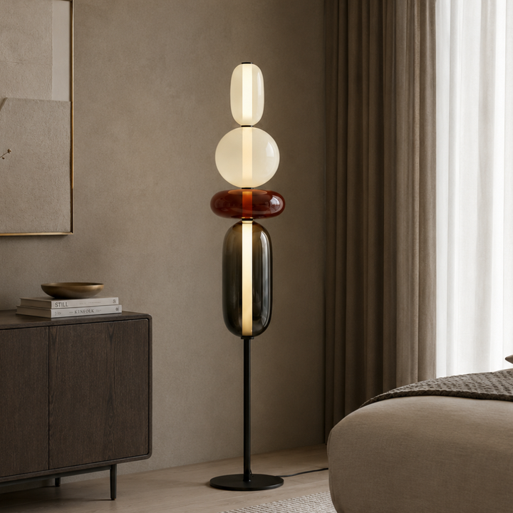 Decoración hogar: Lámpara LED Solenne, elegancia escultural contemporánea. Iluminación ambiental.