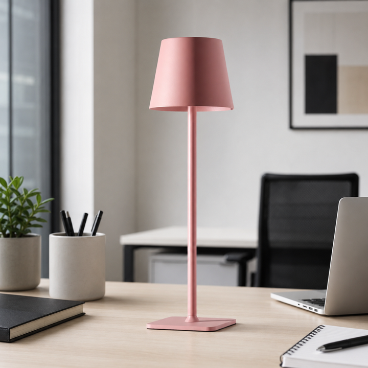 Lámpara de mesa inalámbrica, LED, táctil. Estilo escandinavo, regulable. Para uso moderno interior y exterior.