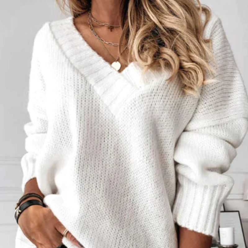Suéter de mujer para otoño/invierno. Estilo elegante y casual, ideal para combinar con comodidad y moda femenina.