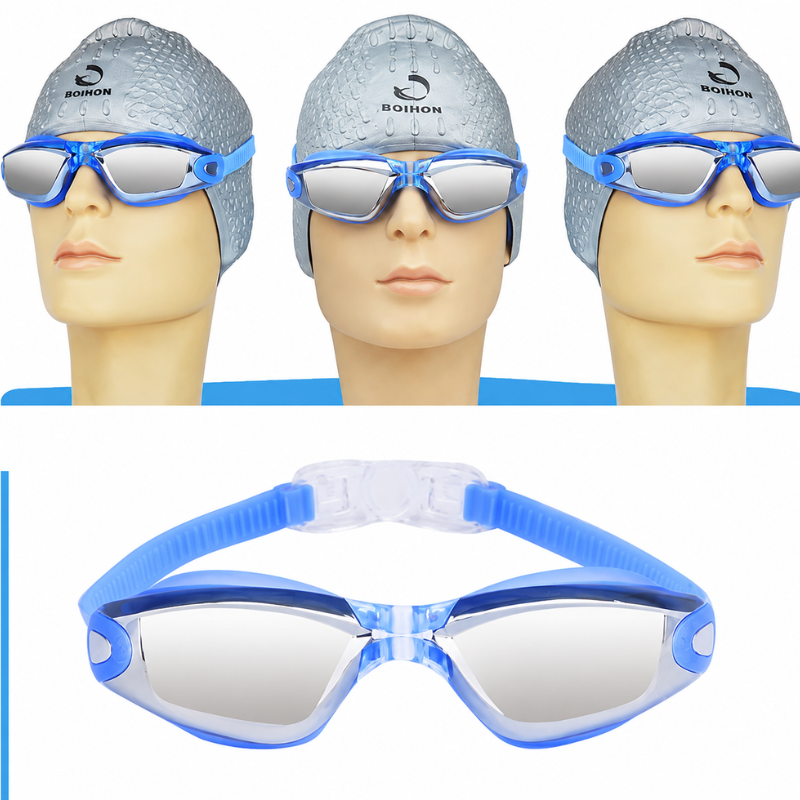 Gafas de deporte acuático para adultos. Ideales para natación y triatlón, con protección UV y antivaho.