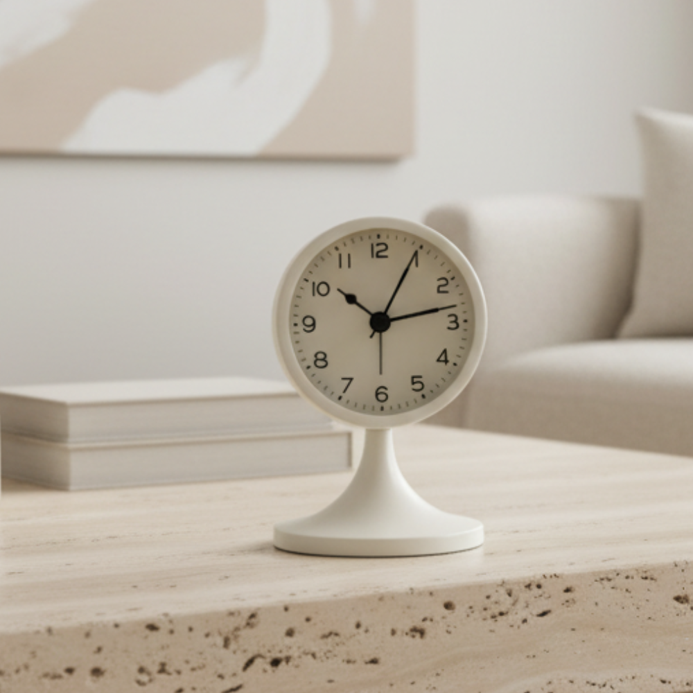 Reloj despertador vintage, funciona con pilas, diseño elegante y retro para cualquier decoración del hogar.